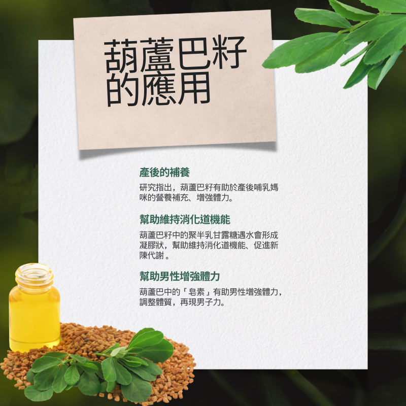 葫蘆巴籽萃取膠囊 Fenugreek Seed 定量葫蘆巴皂苷 100顆/瓶 全素《UrSupplements》-細節圖4