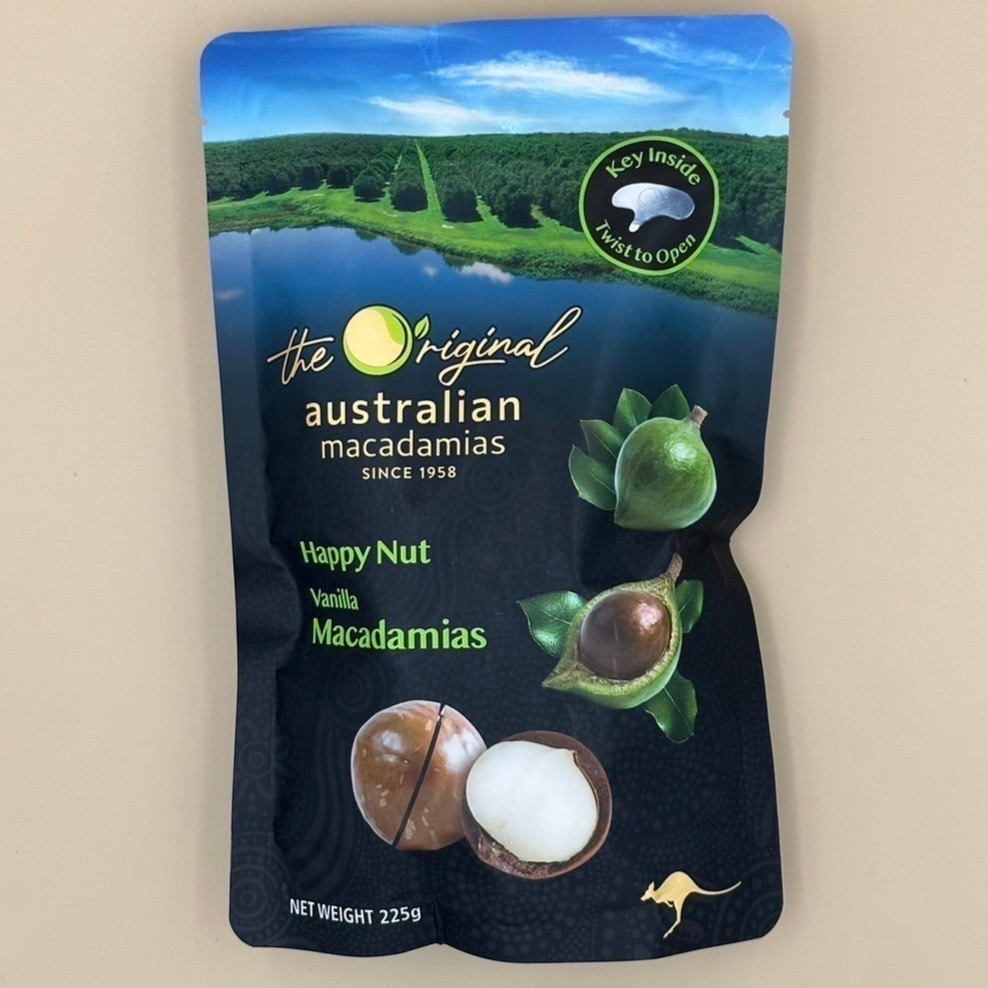 Macadamias Australia 澳洲帶殼香草夏威夷豆 225g/2025.09
