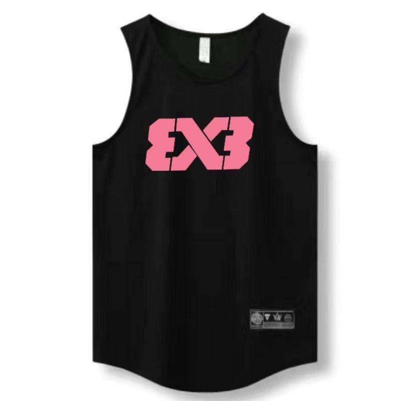 現貨美式背心籃球速乾透氣寬鬆訓練熱身運動3x3-規格圖8