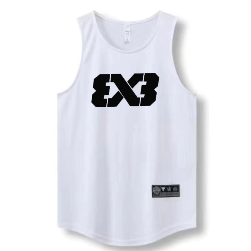 現貨美式背心籃球速乾透氣寬鬆訓練熱身運動3x3-規格圖8
