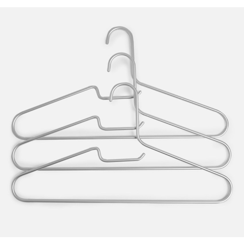 全新品便宜賣 【HOLAxUnipapa】鋁合金輕量衣架+衣架套 3入-細節圖3