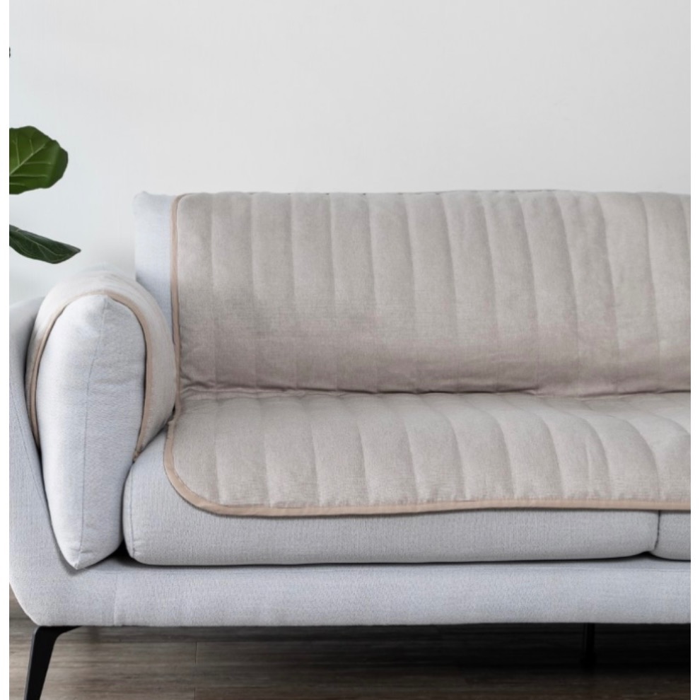 HOLA和樂家居 素色耐磨耐抓三人沙發保潔墊180x165cm 彌月咖-細節圖4