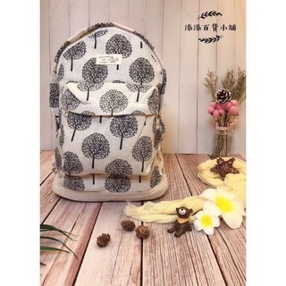 後背包 棉麻雙肩包-細節圖3