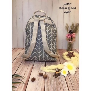 後背包 棉麻雙肩包-細節圖5