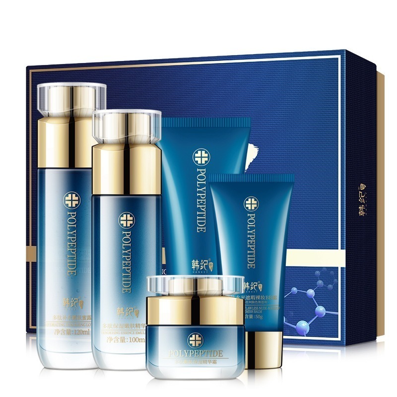 【Hankey】多肽嫩膚保濕組 五件套禮盒 金色流沙-細節圖2