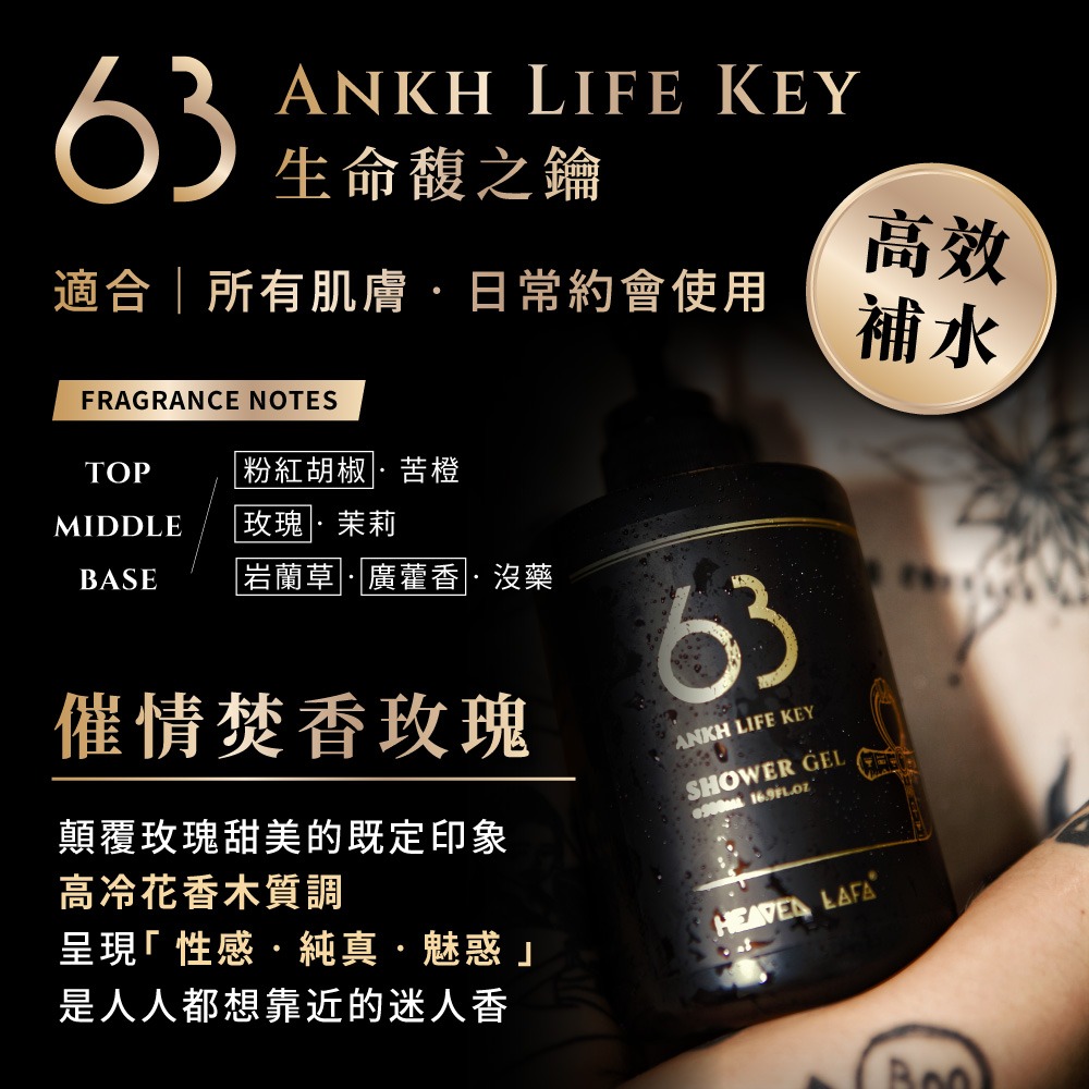 HEAVEN LAFA 沐浴露 清潔沐浴露 香水沐浴露 天堂費洛香 500ml-細節圖6