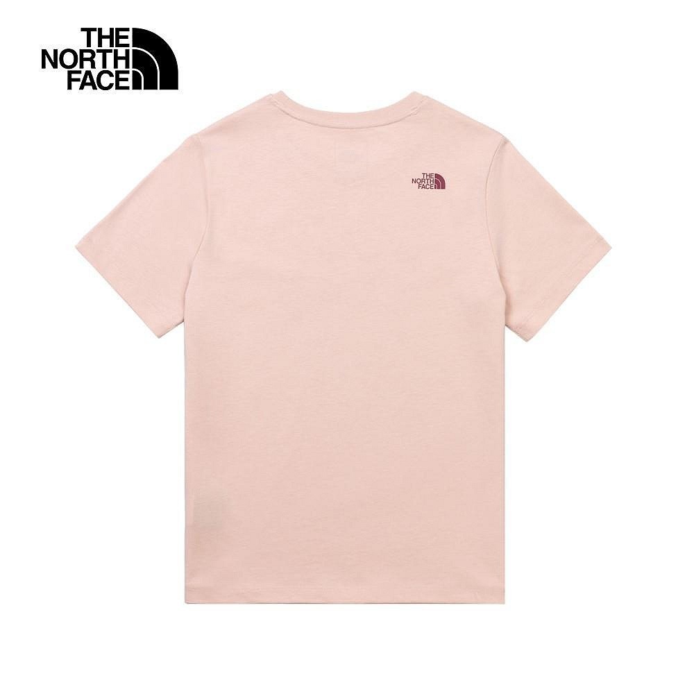 滿3000免運~[雙和專賣店] The North Face 女 短袖趣味印花棉T/8DCC/粉-細節圖2