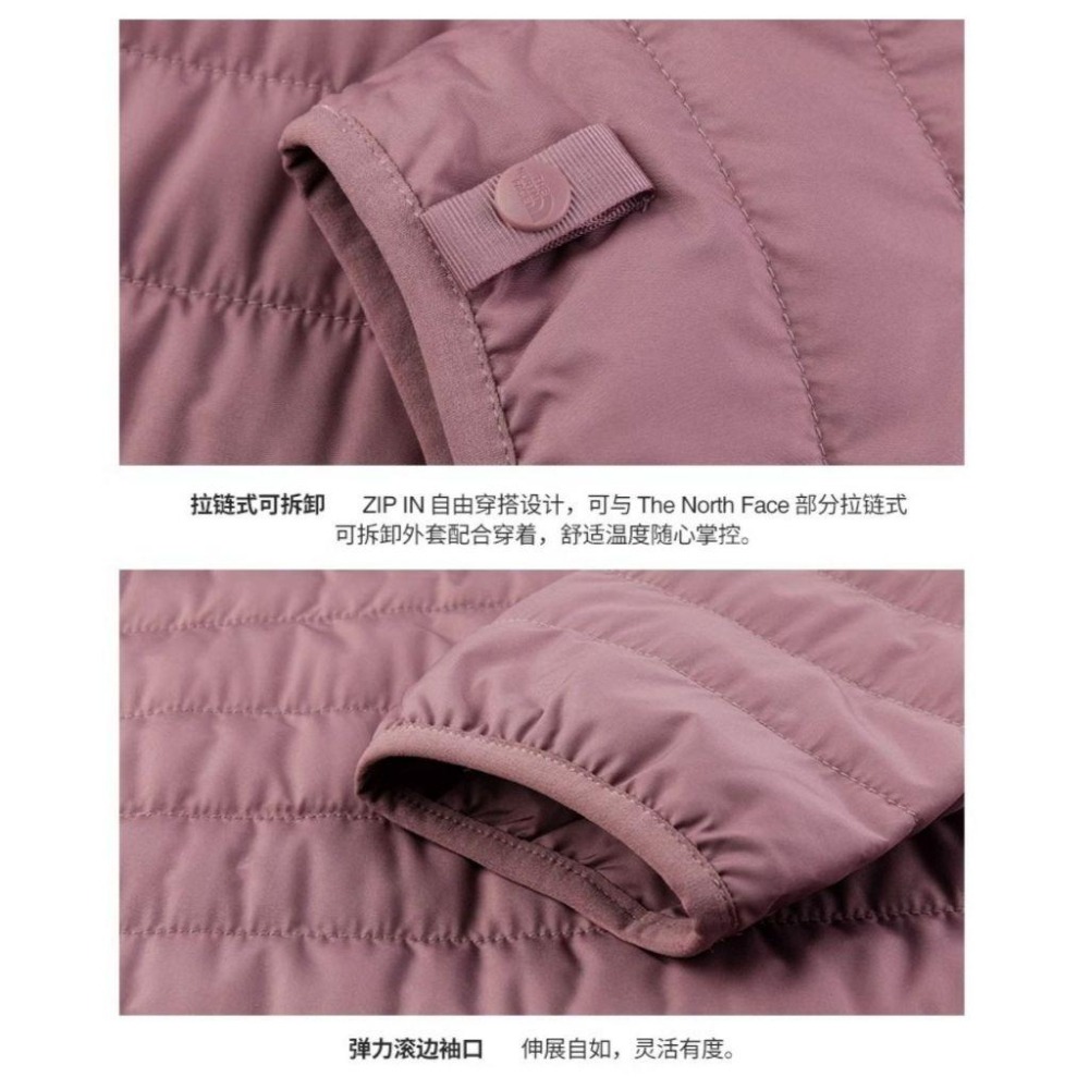 -滿3000免運-[雙和專賣店] THE NORTH FACE 女 DV化纖兩件式外套/5B1X/夜紫-細節圖5