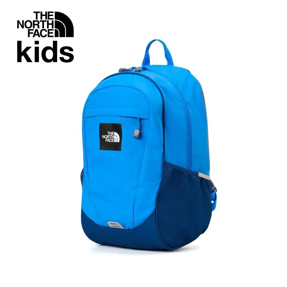 -滿3000免運-[雙和專賣店]The North Face兒童大尺寸品牌LOGO休閒後背包/8AMX/藍-細節圖3