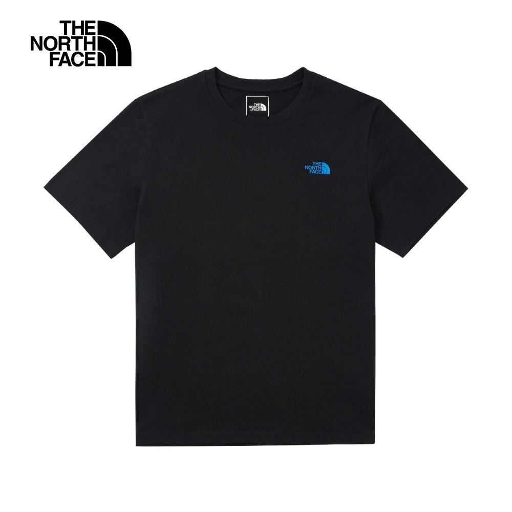 -滿3000免運-[雙和專賣店] The North Face 男 吸濕排汗登山印花短袖T恤/8D7B/黑-細節圖2