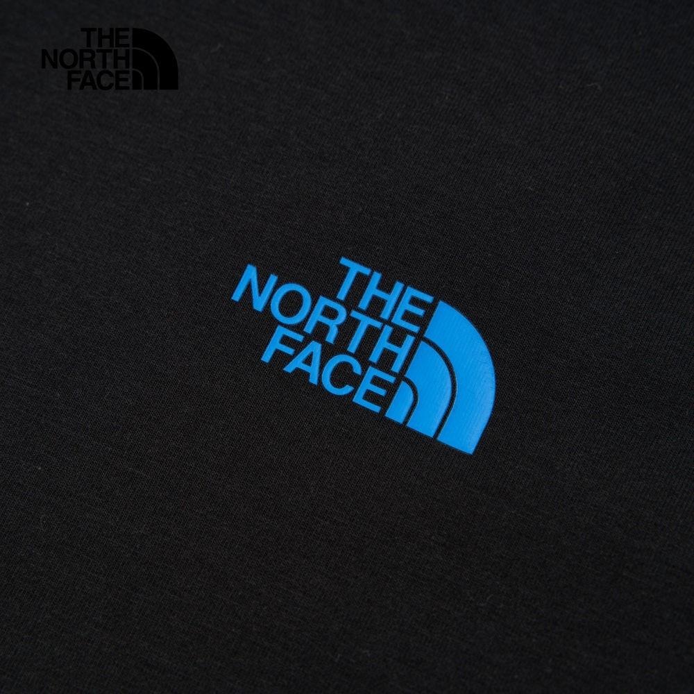 -滿3000免運-[雙和專賣店] The North Face 男 吸濕排汗登山印花短袖T恤/8D7B/黑-細節圖6