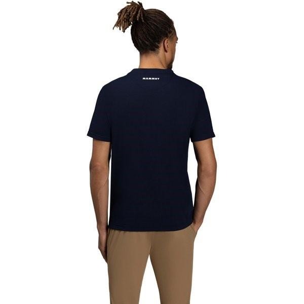 滿3000免運MAMMUT QD Logo Print T-Shirt AF男抗UV排汗短T/101702012/海洋藍-細節圖3