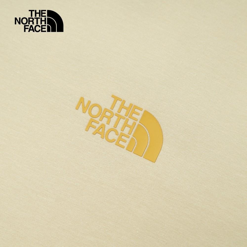 -滿3000免運-[雙和專賣店] The North Face 男 吸濕排汗登山印花短袖T恤/8D7B/米色-細節圖6