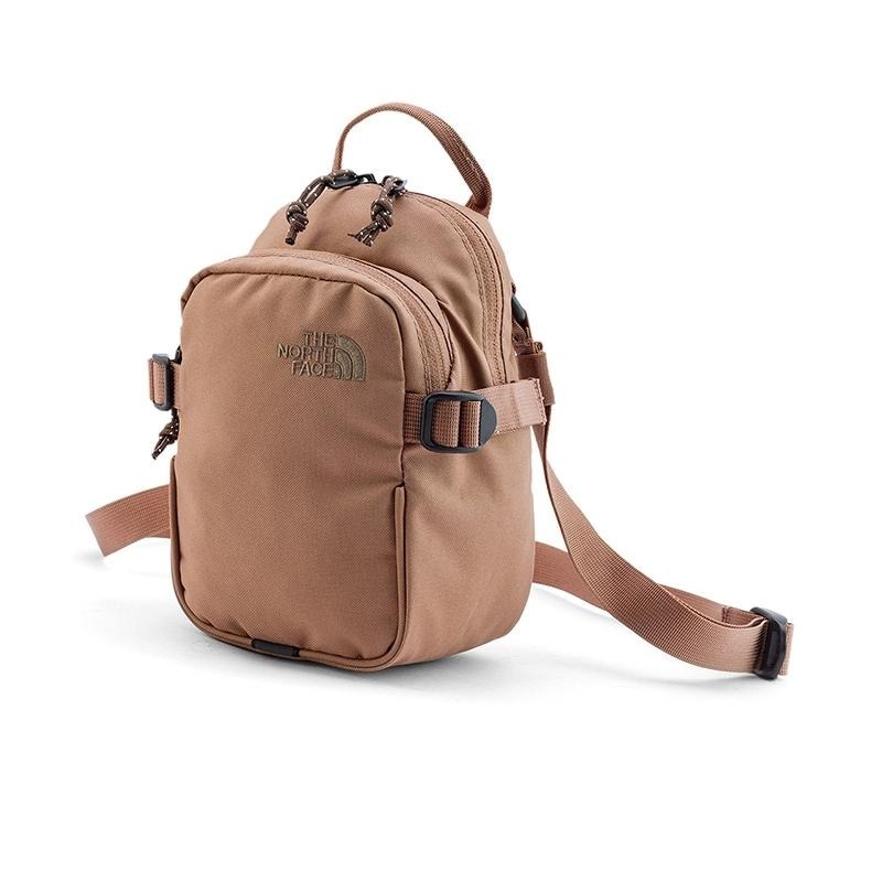 -滿3000免運-[雙和專賣店] THE NORTH FACE 3L 男女款 輕巧便攜斜背小包/8C6F/煙燻棕-細節圖2