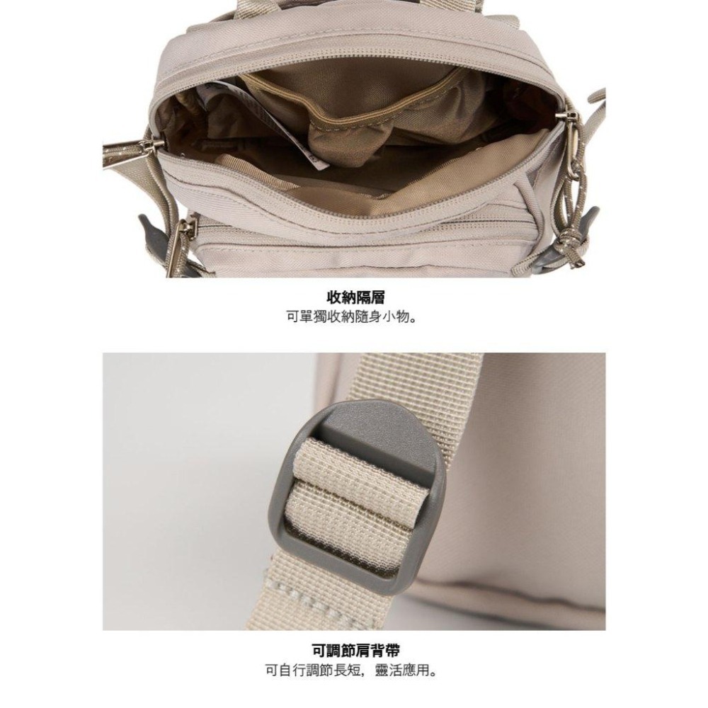 -滿3000免運-[雙和專賣店] THE NORTH FACE 3L 男女款 輕巧便攜斜背小包/8C6F/石灰-細節圖8