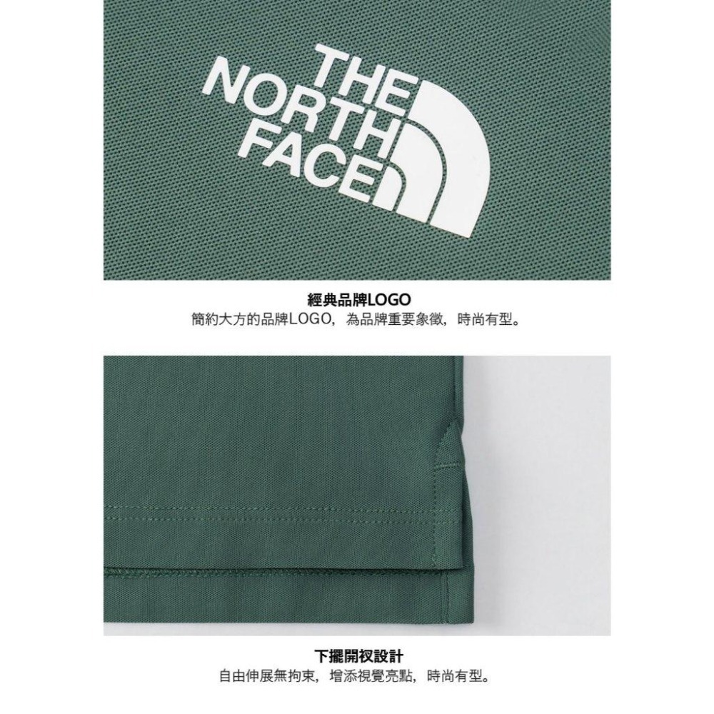 -滿3000免運-[雙和專賣店] THE NORTH FACE 男 短袖防曬POLO衫/87W2/鴨綠-細節圖4