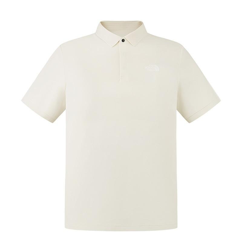 -滿3000免運-[雙和專賣店] THE NORTH FACE 男 短袖防曬POLO衫/87W2/沙白-細節圖2