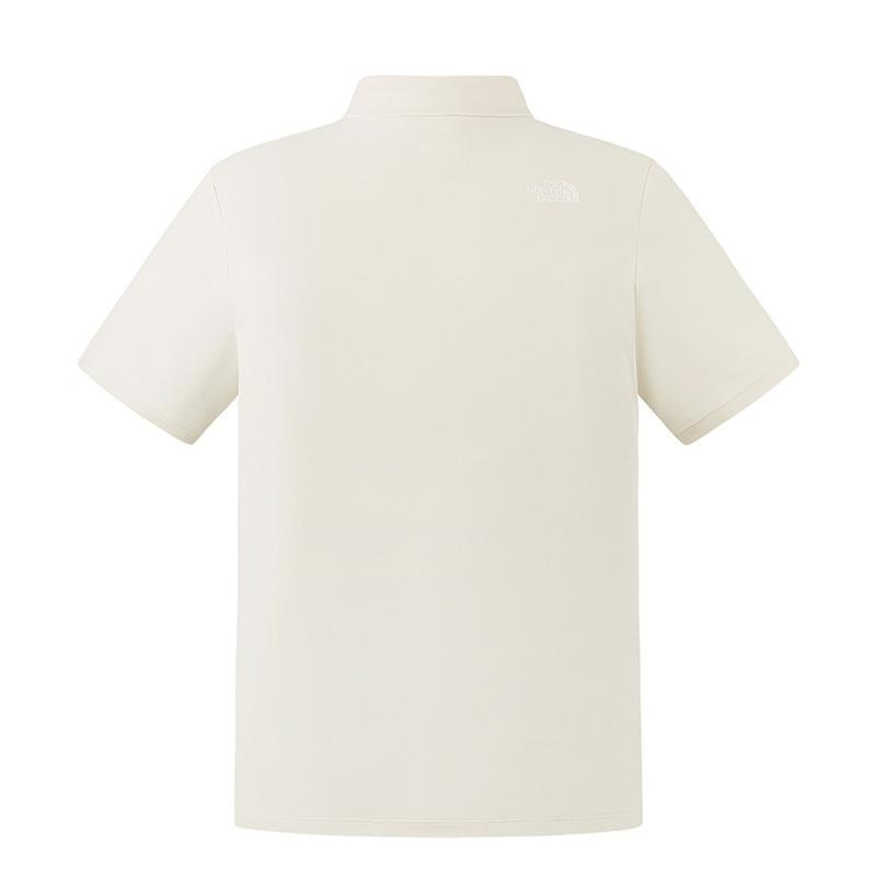 -滿3000免運-[雙和專賣店] THE NORTH FACE 男 短袖防曬POLO衫/87W2/沙白-細節圖3