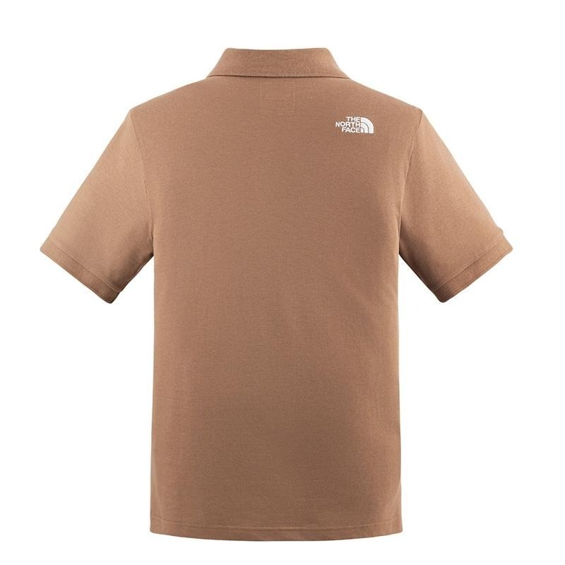 -滿3000免運-[雙和專賣店]THE NORTH FACE 男 短袖POLO衫/87UX/咖啡-細節圖2