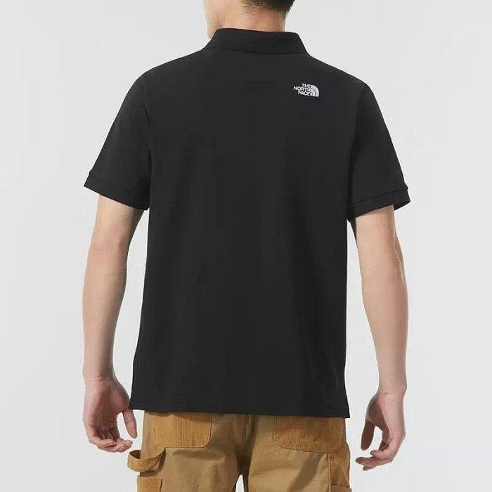 -滿3000免運-[雙和專賣店]THE NORTH FACE 男 短袖POLO衫/87UX/咖啡-細節圖7
