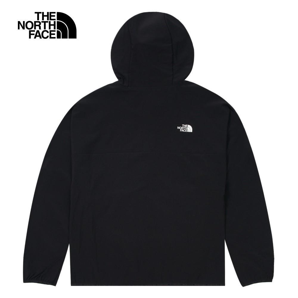-滿3000免運-[雙和專賣店] THE NORTH FACE 女 兜帽抗UV防潑水風衣外套/7WCP/黑-細節圖2
