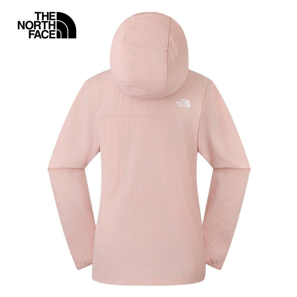 -滿3000免運-[雙和專賣店] THE NORTH FACE 女 防曬涼感連帽外套/8CJZ/粉紅-細節圖2