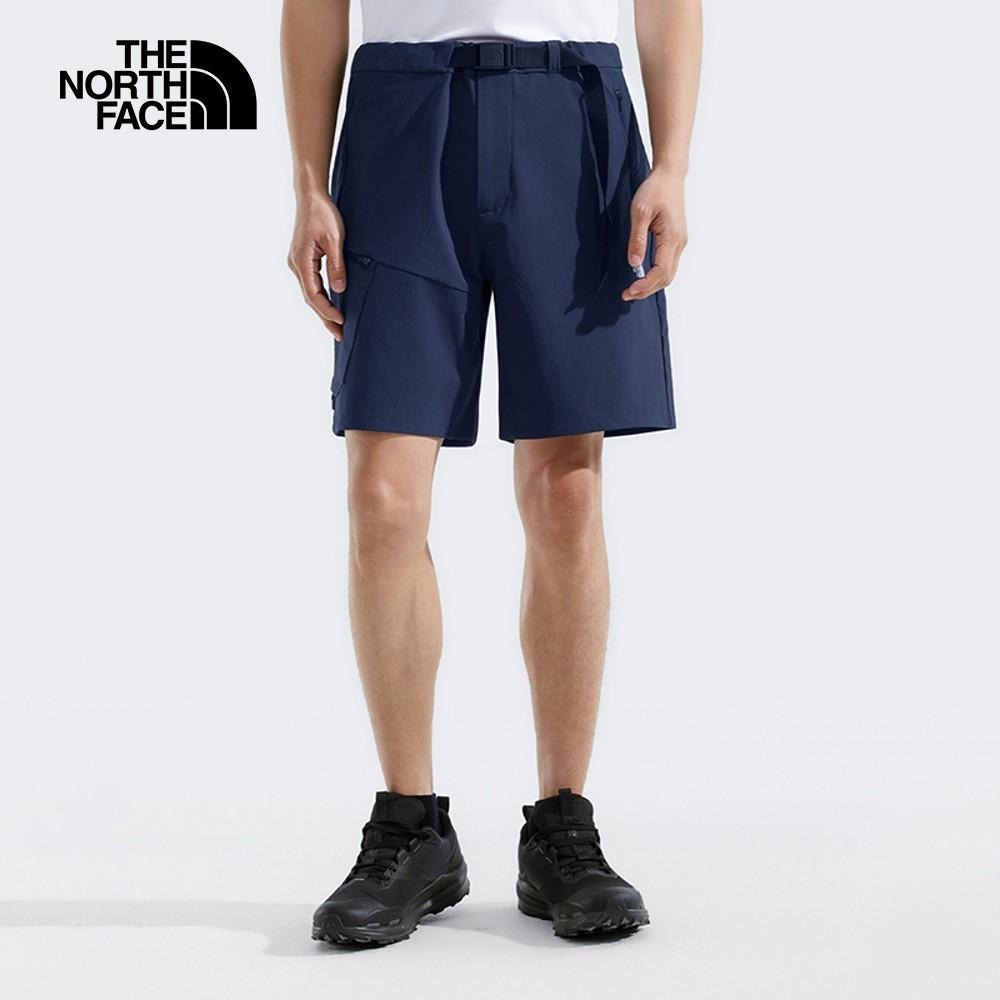 -滿3000免運-[雙和專賣店] THE NORTH FACE 男 快乾彈性涼感短褲/87W4/Summit藍-細節圖4