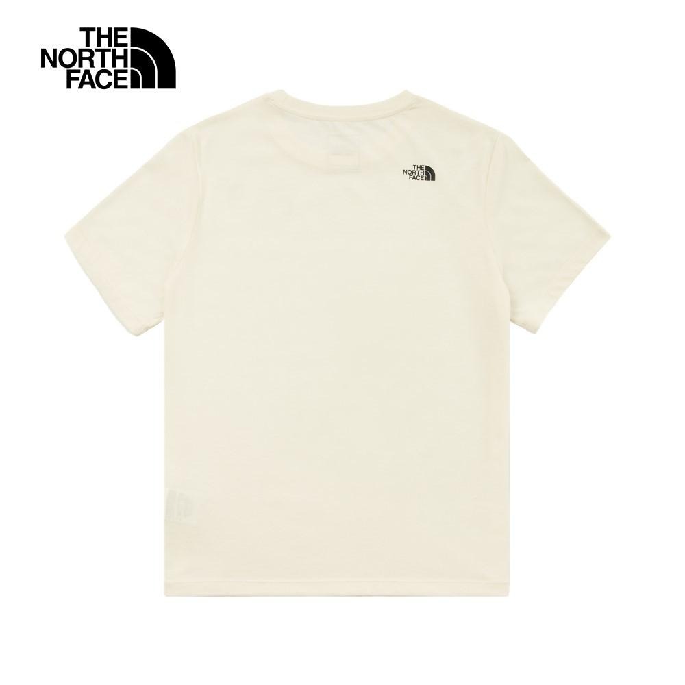 -滿3000免運-[雙和專賣店] THE NORTH FACE 女 混紡短袖LOGO圓領T恤/8CK8/白-細節圖2