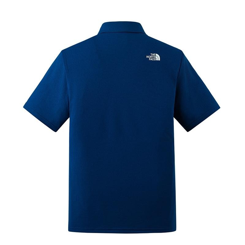 -滿3000免運-[雙和專賣店] THE NORTH FACE 男 短袖防曬POLO衫/7WD2/藍-細節圖3