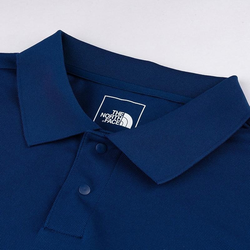 -滿3000免運-[雙和專賣店] THE NORTH FACE 男 短袖防曬POLO衫/7WD2/藍-細節圖4