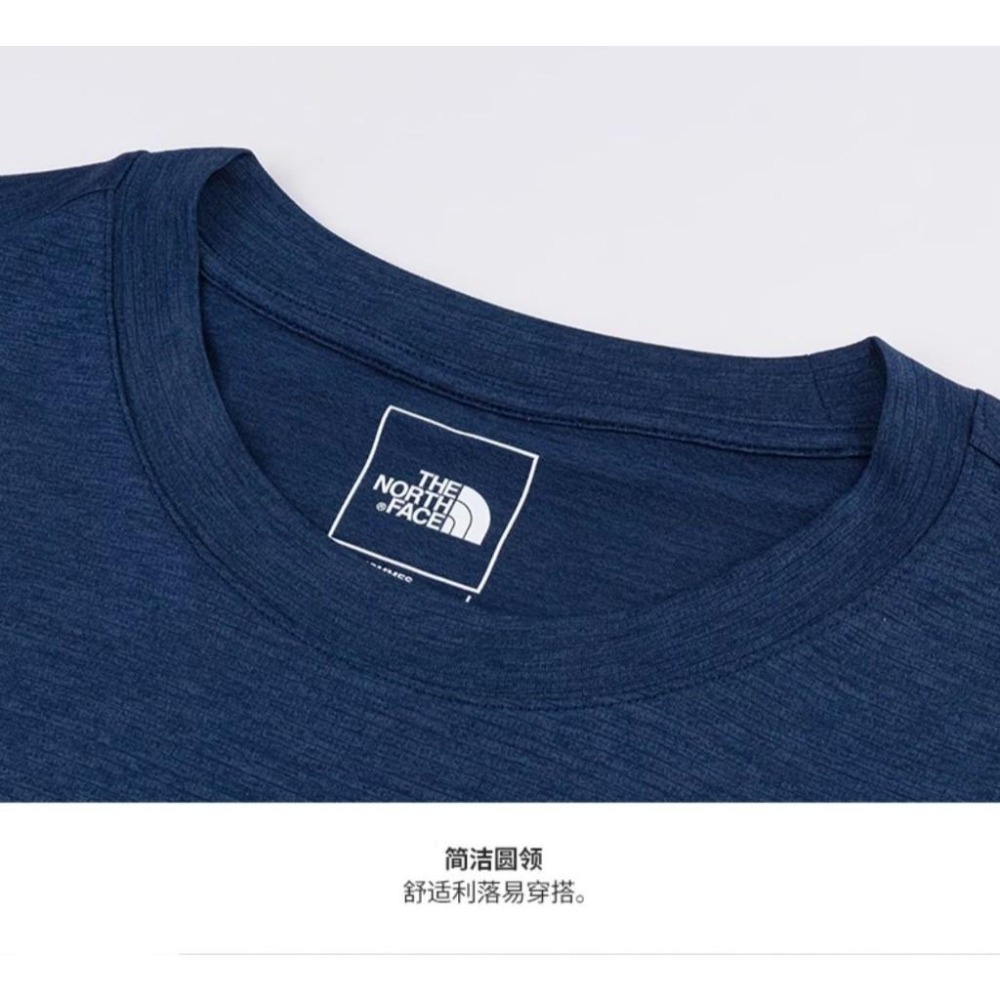 -滿3000免運-[雙和專賣店] THE NORTH FACE 男 排汗圓領長袖上衣/8DG5/Summit藍-細節圖4