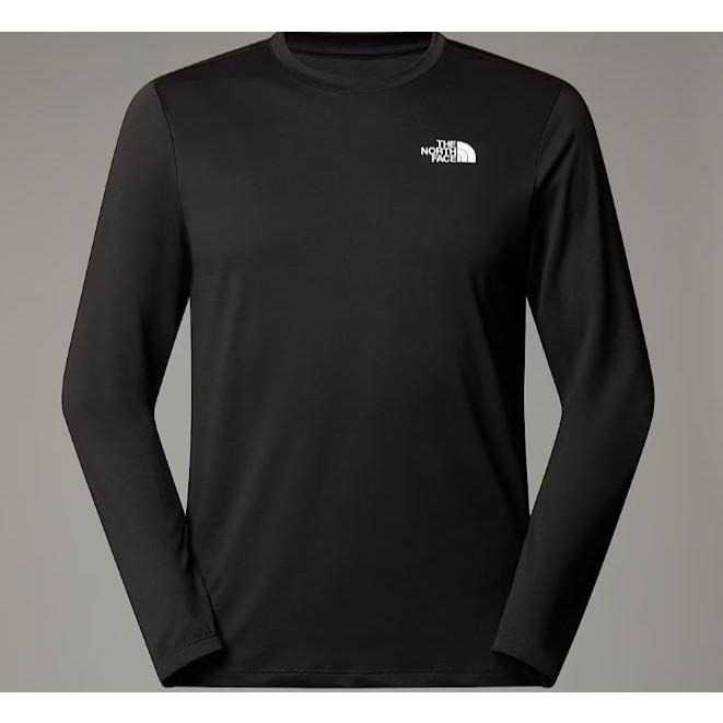 -滿3000免運-[雙和專賣店] THE NORTH FACE 男 排汗圓領長袖上衣/8DG5/黑色-細節圖7