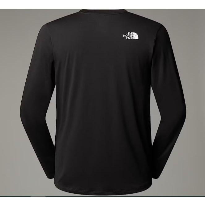 -滿3000免運-[雙和專賣店] THE NORTH FACE 男 排汗圓領長袖上衣/8DG5/黑色-細節圖8