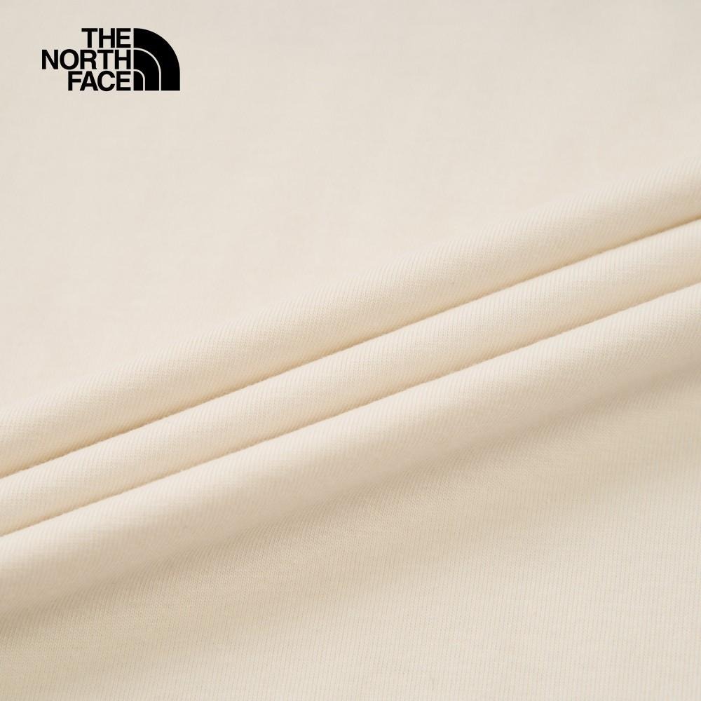 -滿3000免運-[雙和專賣店] The North Face 女 短袖圓領撞色LOGO棉T/8DC9/白色-細節圖3