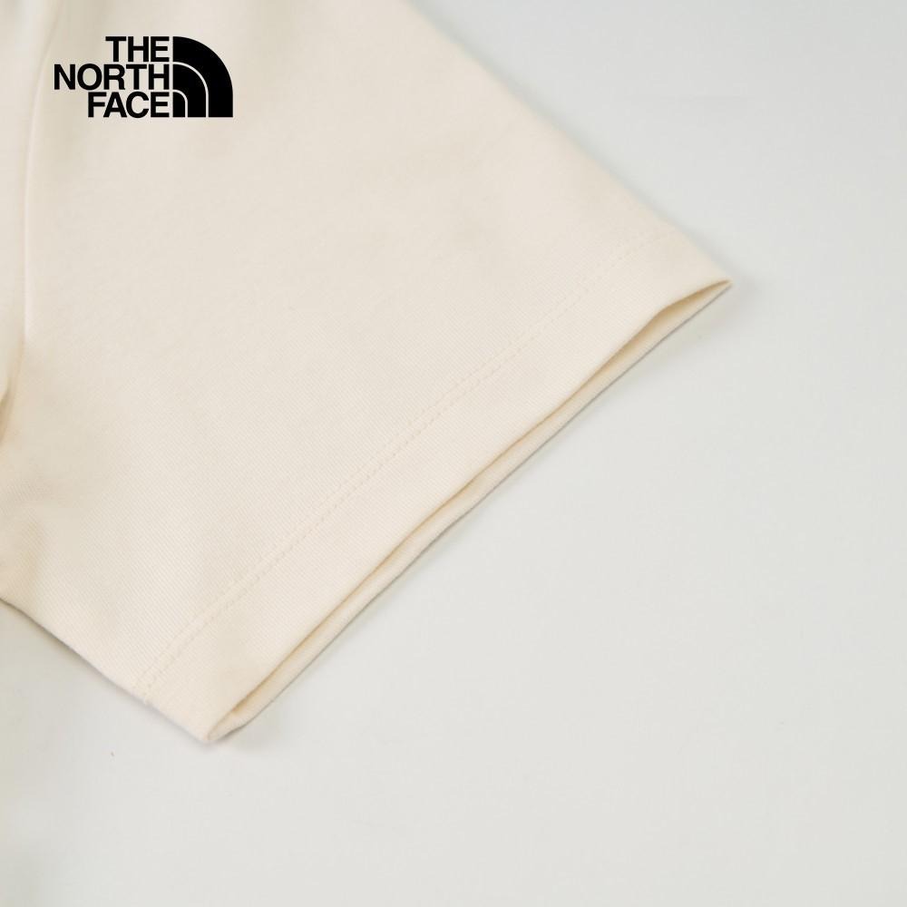 -滿3000免運-[雙和專賣店] The North Face 女 短袖圓領撞色LOGO棉T/8DC9/白色-細節圖5
