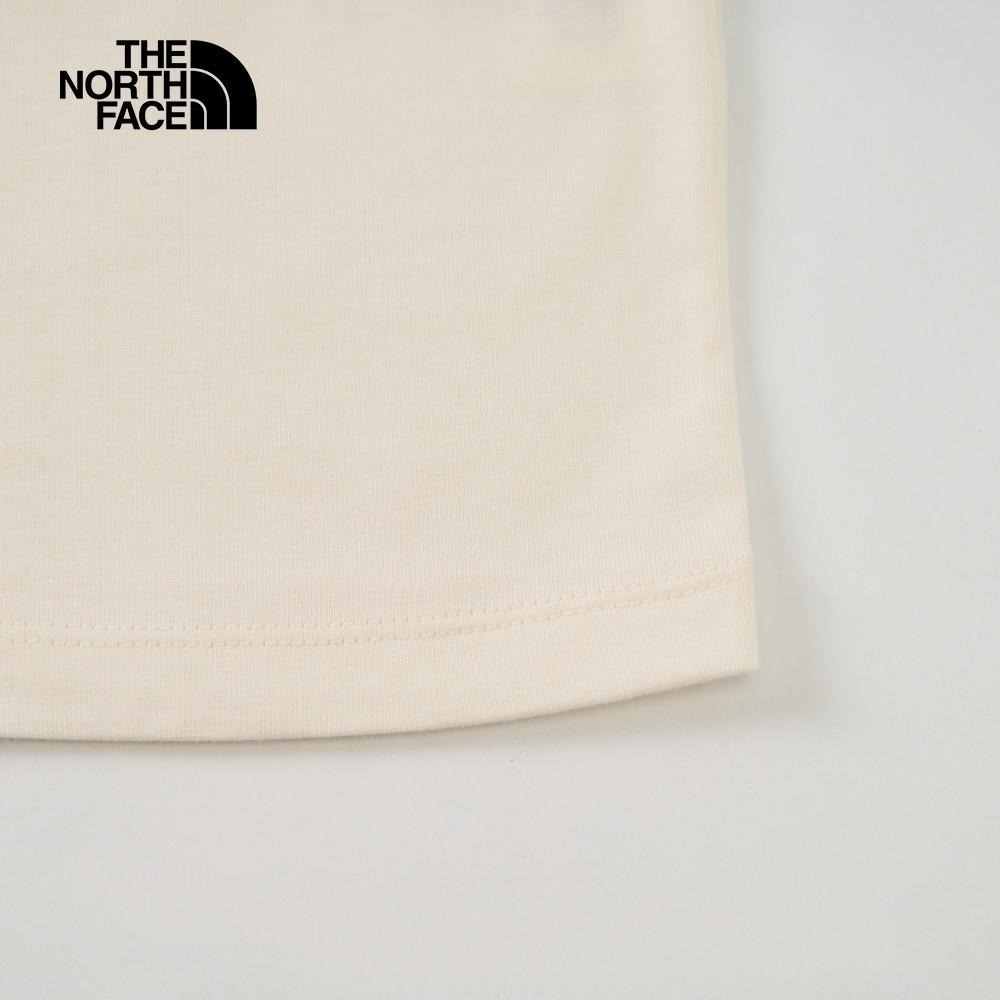 -滿3000免運-[雙和專賣店] The North Face 女 短袖圓領撞色LOGO棉T/8DC9/白色-細節圖6