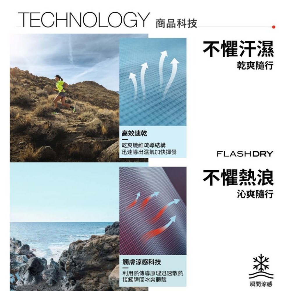 -滿3000免運-[雙和專賣店]The North Face 男 吸濕排汗涼感戶外徒步縮口褲/8CUB/黑色-細節圖7