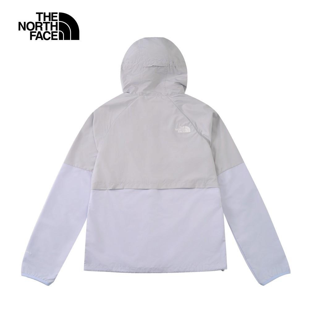 -滿3000免運-[雙和專賣店] THE NORTH FACE 男 防風兜帽防曬外套/81PO/灰紫-細節圖2