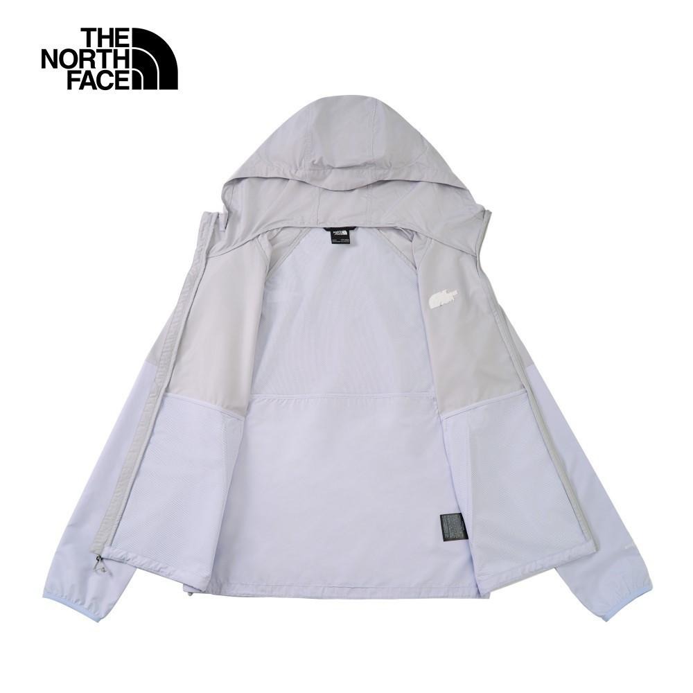 -滿3000免運-[雙和專賣店] THE NORTH FACE 男 防風兜帽防曬外套/81PO/灰紫-細節圖3