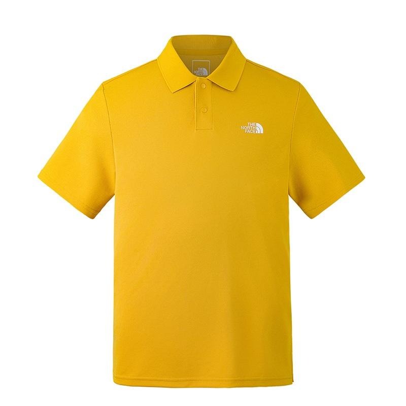 -滿3000免運-[雙和專賣店] THE NORTH FACE 男 短袖防曬POLO衫/7WD2/黃-細節圖2