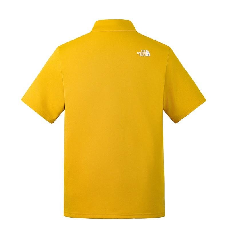 -滿3000免運-[雙和專賣店] THE NORTH FACE 男 短袖防曬POLO衫/7WD2/黃-細節圖3