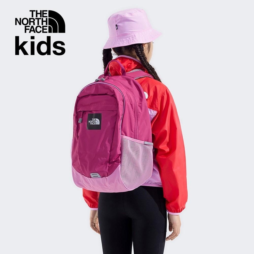 -滿3000免運-[雙和專賣店]The North Face兒童大尺寸品牌LOGO休閒後背包/8AMX/粉-細節圖8