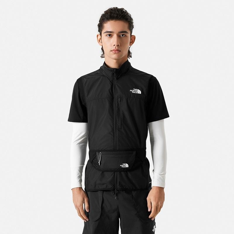-滿3000免運-[雙和專賣店] THE NORTH AFCE 男 輕量防風防潑水背心/83TN/黑-細節圖5