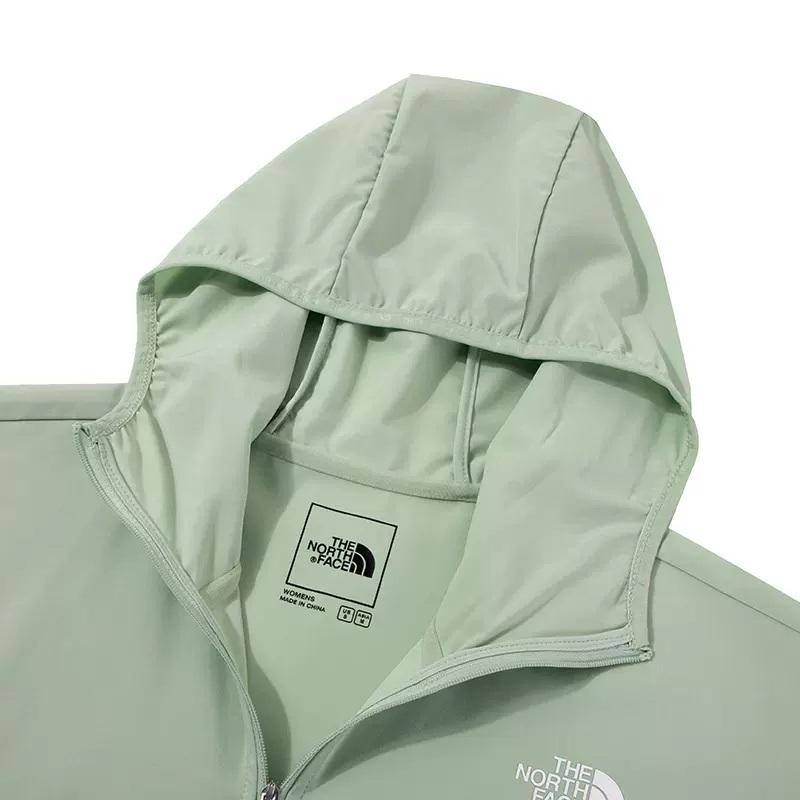-滿3000免運-[雙和專賣店] THE NORTH FACE 女 兜帽抗UV防潑水風衣外套/7WCP/濛綠-細節圖6