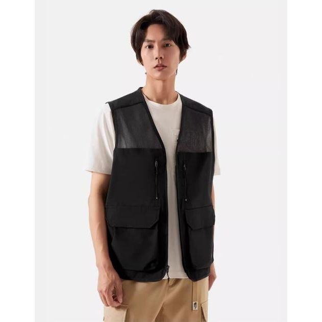 -滿3000免運-[雙和專賣店] THE NORTH AFCE 男 多口袋釣魚背心/87V4/黑-細節圖3