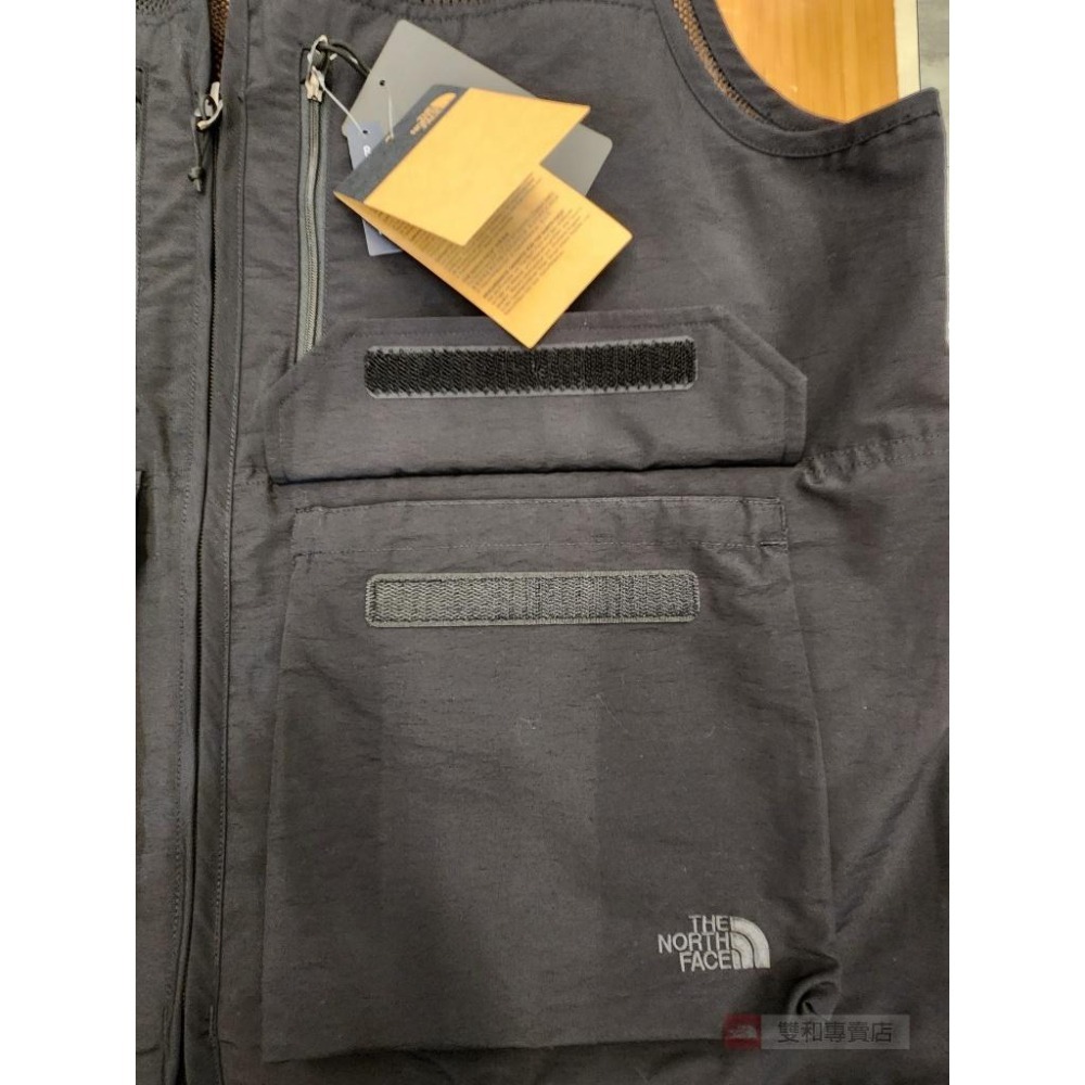-滿3000免運-[雙和專賣店] THE NORTH AFCE 男 多口袋釣魚背心/87V4/黑-細節圖6