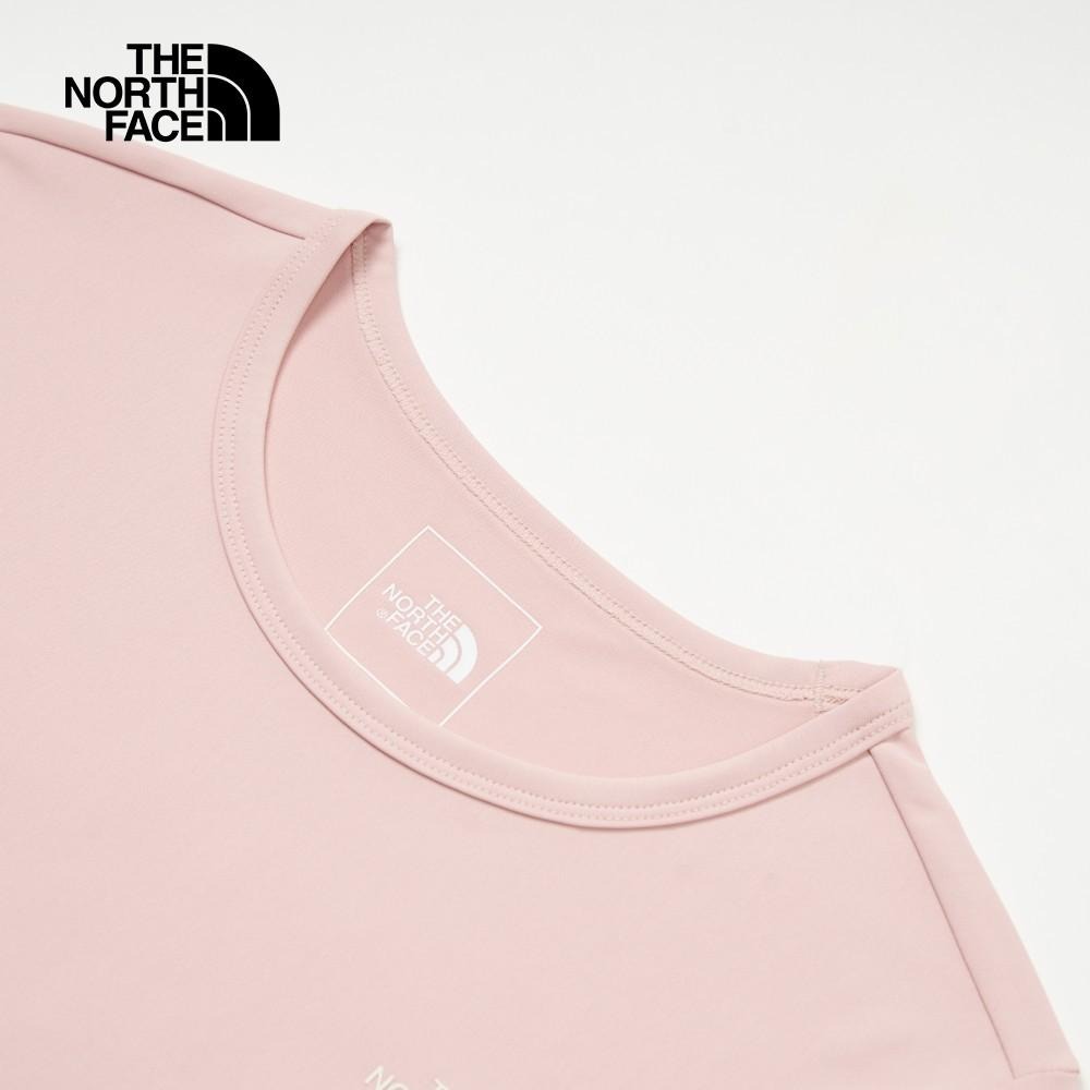 -滿3000免運-[雙和專賣店] THE NORTH FACE 女 吸濕排汗防曬短袖T恤/87VN/粉紅-細節圖4