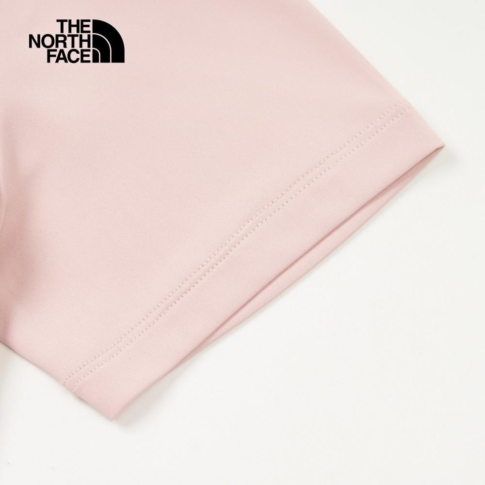 -滿3000免運-[雙和專賣店] THE NORTH FACE 女 吸濕排汗防曬短袖T恤/87VN/粉紅-細節圖5
