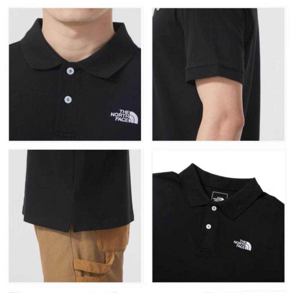 -滿3000免運-[雙和專賣店] THE NORTH FACE 男 短袖POLO衫/87UX/黑-細節圖5