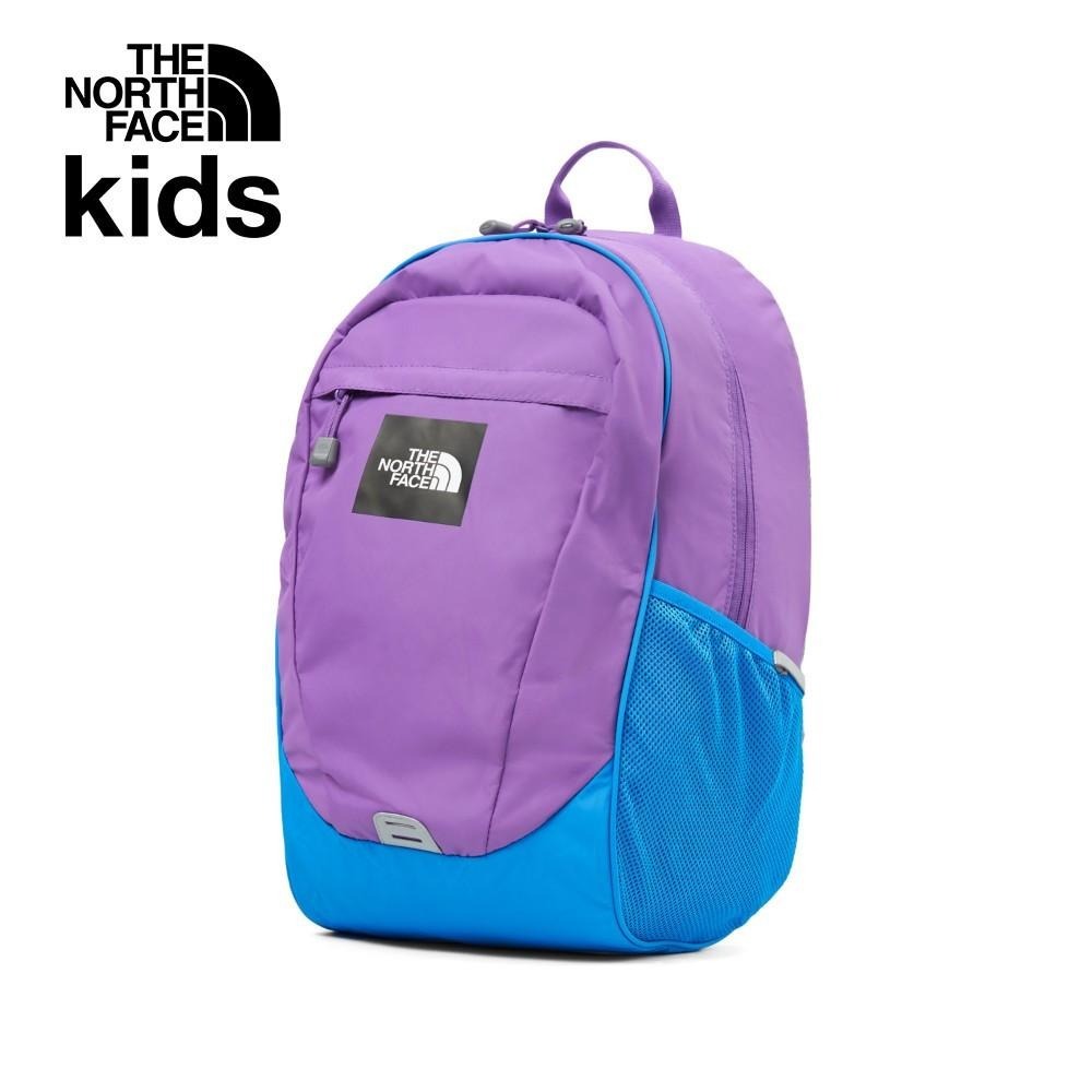 -滿3000免運-[雙和專賣店]The North Face兒童大尺寸品牌LOGO休閒後背包/8AMX/紫-細節圖3